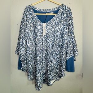 Arianna by Howard's Women's‎ Layered Asymmetrical Tunic SZ L/XL New W/Tag